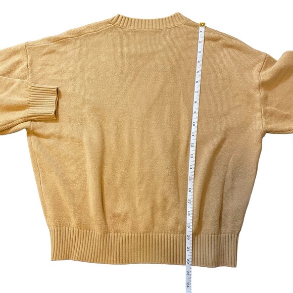 Dazy Women's Plaid V-neck Button Down Knit Cardigan/Sweater Long Sleeve Size M - Picture 6 of 11